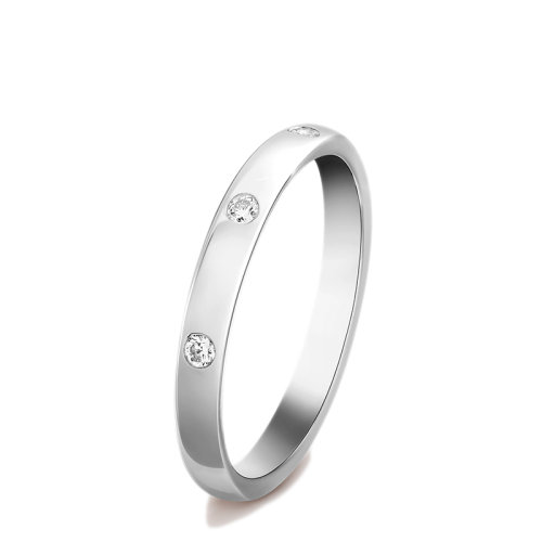 Van Cleef & Arpels/梵克雅寶 經(jīng)典Alliance Tendrement系列 鉑金鑲嵌3顆鉆石Etoiles戒指簡(jiǎn)約婚戒VCARO9Y600