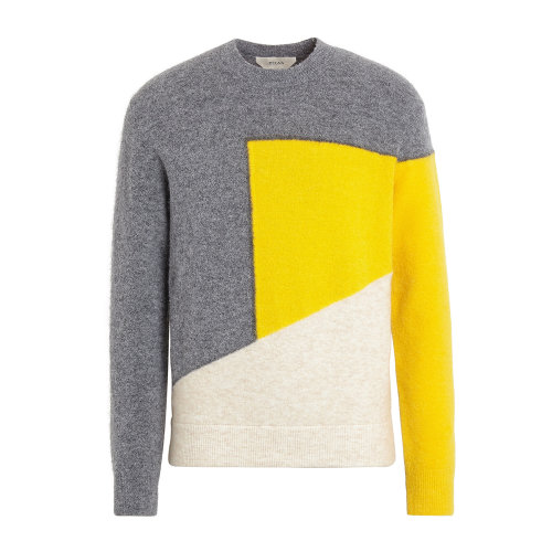 Z Zegna羊駝絨及羊毛針織圓領(lǐng)毛衣 ZZ110-VVR70-515