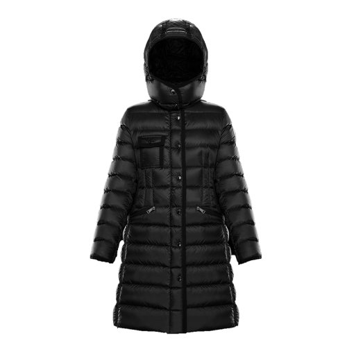 Moncler/蒙克萊  女士HERMINE長(zhǎng)款黑色羽絨服 H20931C5110053048999