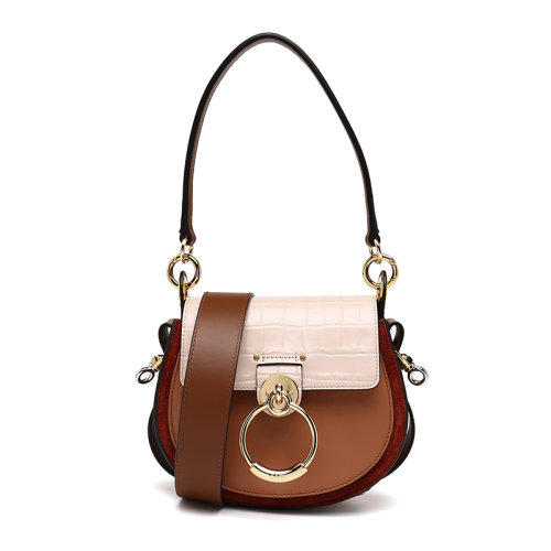 CHLOE/克洛伊?xí)r尚潮流牛皮革斜挎包女士背提CHC21SS153E