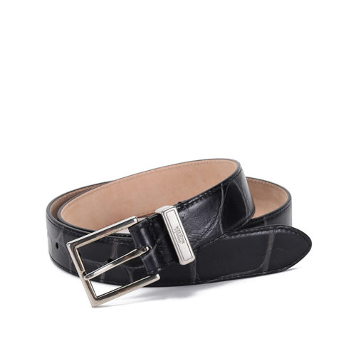 Alexander McQueen/亞歷山大麥昆 男士皮革仿古做舊針扣式皮帶腰帶 625540 1XM0Y