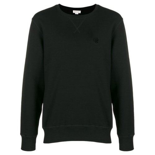  Alexander McQueen/亞歷山大麥昆 男士黑色棉質(zhì)衛(wèi)衣 575467 QNX43 1000 PLFSX