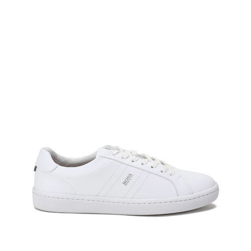 HUGO BOSS/雨果博斯 男士人造革系帶休閑運動鞋板鞋LOGO圖案 50454986