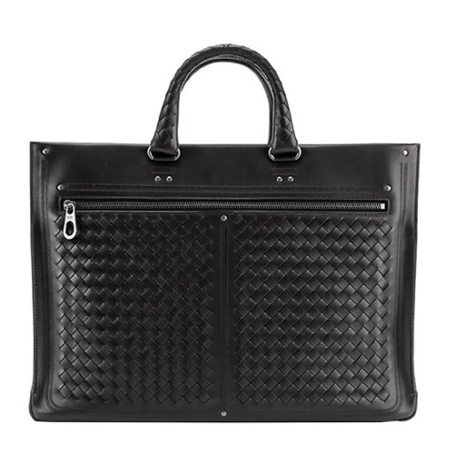 Bottega veneta 葆蝶家 男士黑色編織公文包