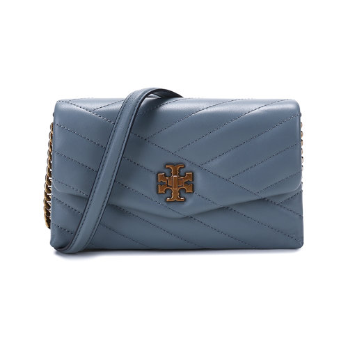 Tory Burch/湯麗柏琦 女士KIRA系列羊皮單肩斜挎包雙T LOGO 64068