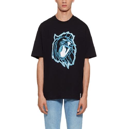  VERSACE/范思哲 男士黑色棉質(zhì)短袖T恤 BU90546-BJ10289-B7008 PLFSX