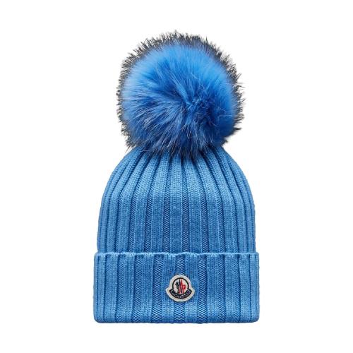  MONCLER蒙可蒙克萊 22年秋冬 女士 帽子 Beanie with Pom Pom H20933B00028A9327722