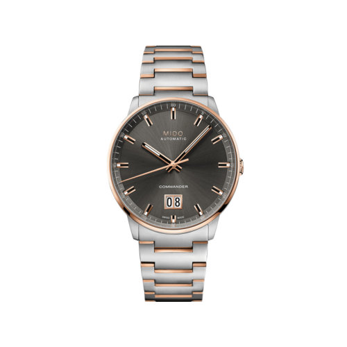  mido/美度  指揮官系列紀念日大日歷全自動機械男士灰色表盤腕表42.00毫米 M021.626.22.061.00
