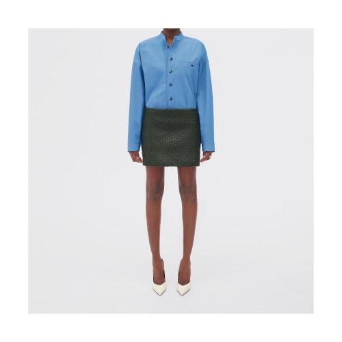  BV葆蝶家 22年秋冬 女士 長袖襯衫 chemise en toile de coton compact 707349V2BL04225