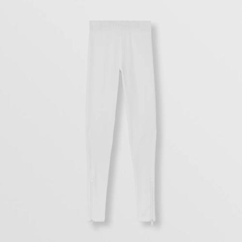  BURBERRY 22年秋冬 女士 徽標(biāo)裝飾彈力平織緊身褲 80615821