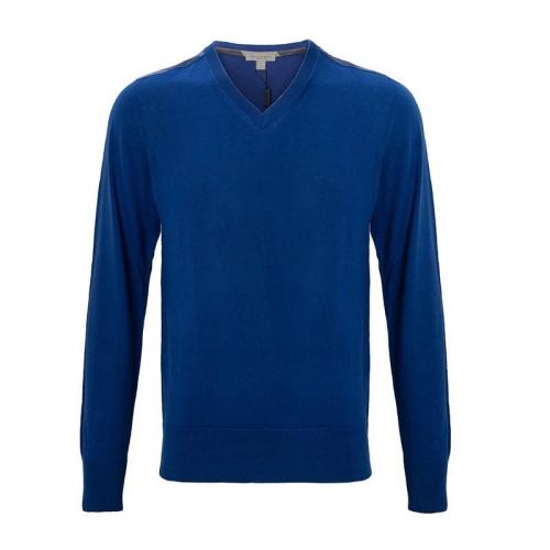  BURBERRY/博柏利 男士藍(lán)色V領(lǐng)針織衫毛衣 3918055 PLFSX