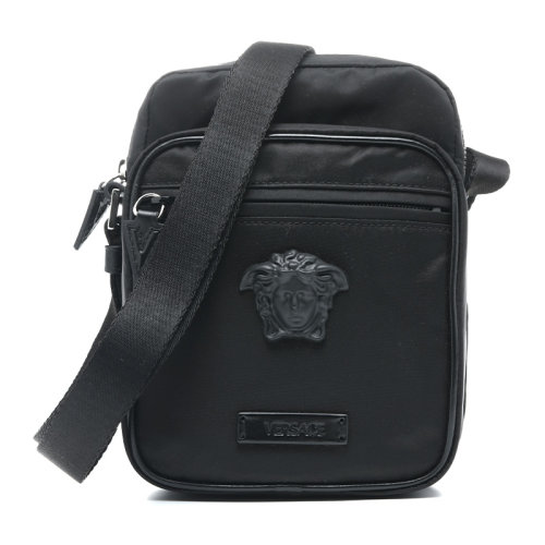 VERSACE/范思哲【22春夏新款】美杜莎金屬徽標男士單肩包斜挎包1003091DNY8ME