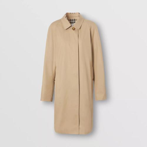  BURBERRY 22年秋冬 女士 棉質(zhì)嘎巴甸輕便大衣 80449241 預定商品1-3周發(fā)貨