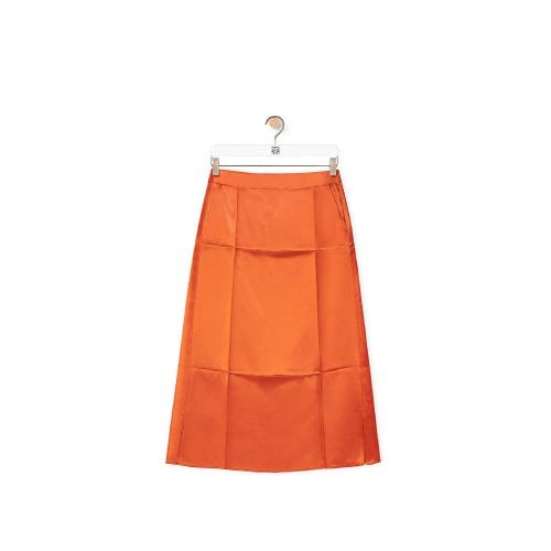  LOEWE羅意威 22年秋冬 女士 半身裙 Slip midi skirt in satin S359Y08X20-9120