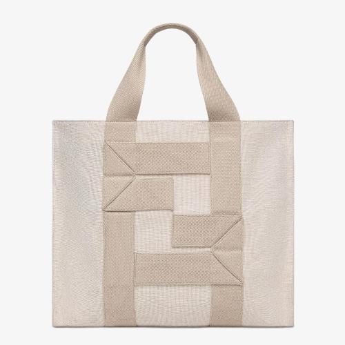  FENDI芬迪 22年秋冬 女士 手提包 灰色帆布手袋 7VA558AHU6F1GM0