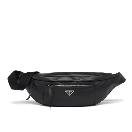 PRADA/普拉達(dá)      男士黑色皮革腰包2VH140_2DXV_F0002_V_OOO