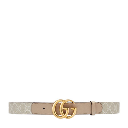 GUCCI/古馳 雙G帶扣窄版腰帶 625839UULBC