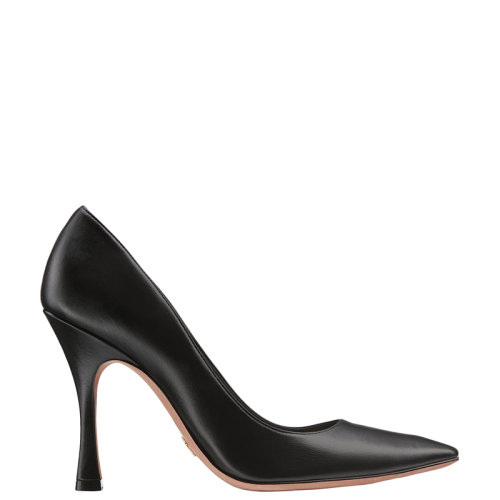 DIOR/迪奧 22年早春新款 ATTRACT系列 女士黑色小牛皮鉆石形尖頭高跟鞋KCP932VSO_S900