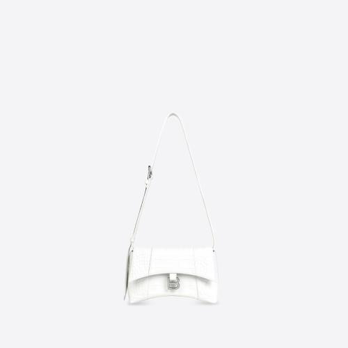  BALENCIAGA巴黎世家 22年春夏 女士 手提包 Women's Downtown Xs Shoulder Bag  in White 6713 預(yù)定商品1-3周發(fā)貨