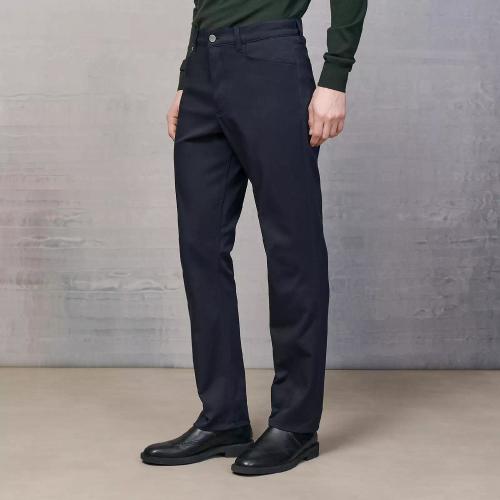  HERMES愛(ài)馬仕 22年秋冬 男士 牛仔褲 Jeans poche ticket en cuir H265420H50138