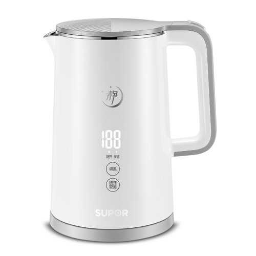 supor/蘇泊爾電水壺1.5L雙層防燙燒水壺觸控調(diào)溫SW-15S65A