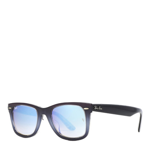 Ray-Ban/雷朋 個性涂鴉鏡框男女款太陽鏡漸變反光鏡片墨鏡眼鏡 RB2140F 52mm RayBan 雷朋