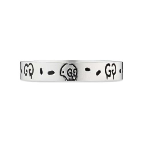  GUCCI古馳 22年秋冬 男士 GucciGhost_銀戒指 477339 J8400 0701