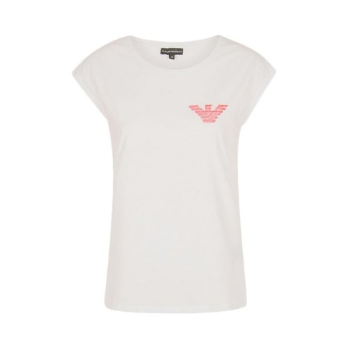  Emporio Armani/安普里奧阿瑪尼 女士白色棉質(zhì)短袖T恤 3Z2T61 J07Z 0100 PLFSX