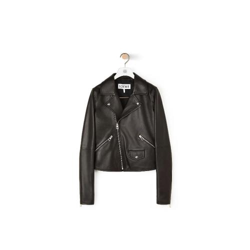  LOEWE羅意威 22年秋冬 女士 夾克 納帕騎手外套 D1158000PL-1100 預(yù)定商品1-3周發(fā)貨