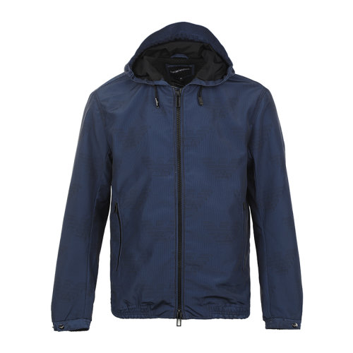 Emporio Armani/安普里奧阿瑪尼22年全幅老鷹印花連帽男士夾克外套 3L1BB41NDHZ