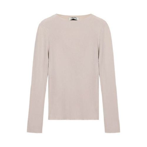  MaxMara/麥絲瑪拉 女士灰白色時尚休閑針織衫/毛衫 ALMINA-001 PLFSX