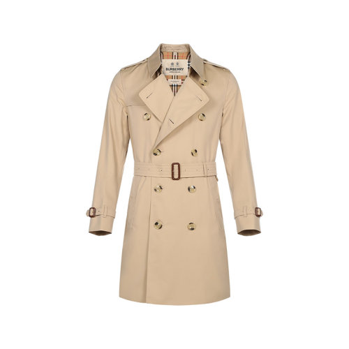 BURBERRY/博柏利 男士風(fēng)衣男款棉質(zhì)肯辛頓版型中長款風(fēng)衣外套 80458591
