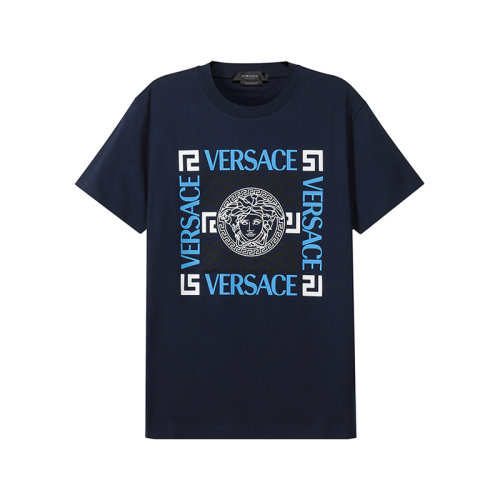 VERSACE/范思哲【22春夏新款】男士棉質(zhì)圓領(lǐng)短袖T恤 1004207 1A03047