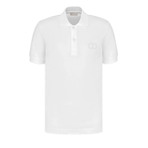 DIOR/迪奧  男士白色CD刺繡短POLO 013J800A0373_C080