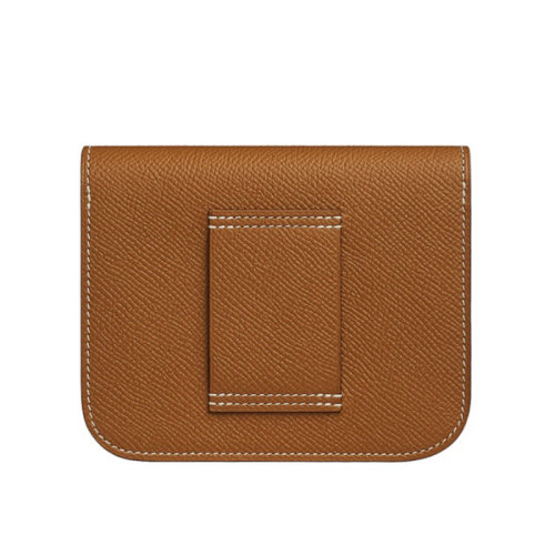 HERMES/愛(ài)馬仕 Constance Slim 金扣H扣 牛皮 錢包卡包 腰包 H082060CC18