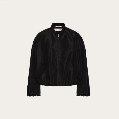  VALENTINO華倫天奴 22年秋冬 男士 夾克 BOMBER EN FAILLE DE SOIE XV0CIL458E50NO