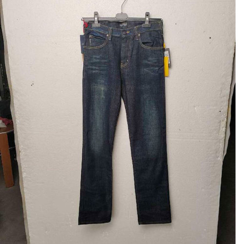 ARMANI JEANS/阿瑪尼牛仔 深藍(lán)色女士牛仔長褲