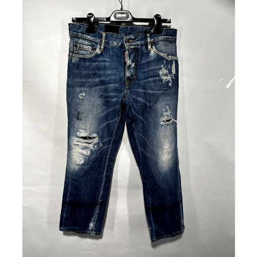 Dsquared2/D二次方 藍(lán)色女士牛仔長褲