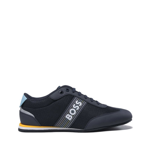 HUGO BOSS/雨果博斯 【22秋冬新款】 男士織物等多種材質(zhì)系帶休閑運(yùn)動(dòng)鞋條紋 50474746