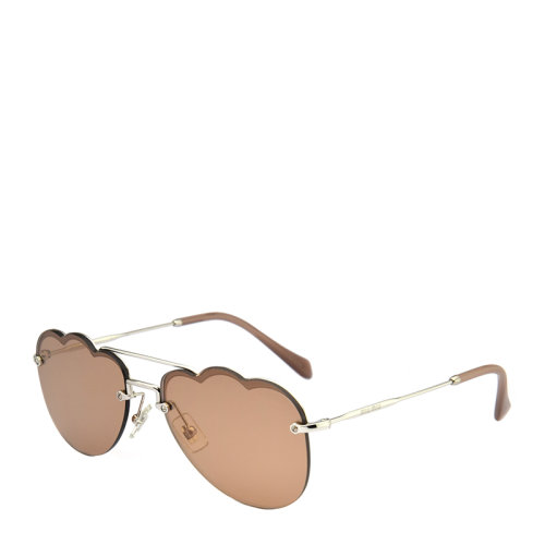 MiuMiu/繆繆 時(shí)尚 優(yōu)雅 小云朵 形狀 圓形 女士 太陽鏡 果凍色 鏡片 墨鏡 眼鏡 SMU56U 58mm MiuMiu 繆繆