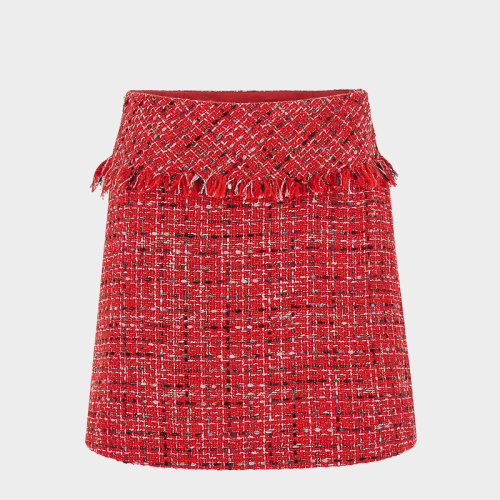 iBlues/依布魯斯  女士紅色小香風半身裙TERESA 001TERESA 001