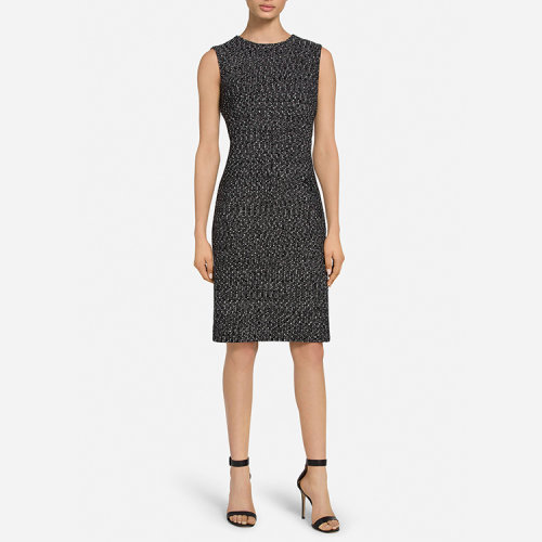 St.John/盛薔緞帶花呢針織女士連衣裙 K1100K1