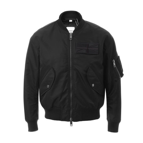 BURBERRY/博柏利 黑色男士棉服 棒球款棉服 男士外套 上裝 80107521