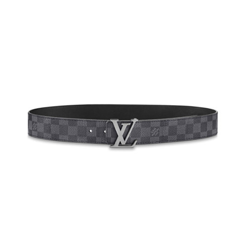 Louis Vuitton/路易威登  男士腰帶LV INITIALES 40毫米雙面皮帶石墨灰