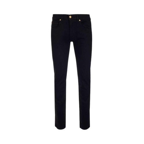 VERSACE/范思哲 男士黑色棉質(zhì)修身牛仔褲長(zhǎng)褲 A81832-1A030691-D040