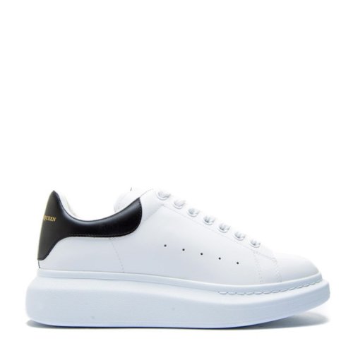 Alexander McQueen/亞歷山大麥昆 明星同款男士經(jīng)典白色牛皮黑尾闊型厚底休閑鞋運(yùn)動鞋小白鞋低幫板鞋男鞋