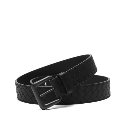 BottegaVeneta/葆蝶家 BV男士牛皮針扣式皮帶腰帶 271932 V4650