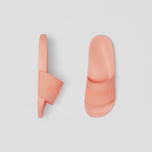  BURBERRY 22年秋冬 女士 徽標(biāo)壓花拖鞋 80571671