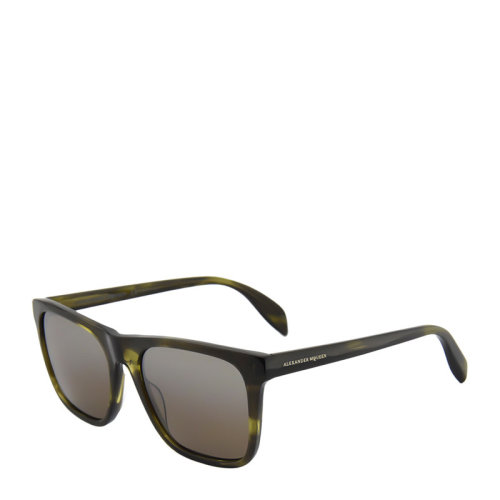 Alexander McQueen/亞歷山大麥昆 男士時尚方形鏡框墨鏡太陽鏡 眼鏡AM0112S多色可選