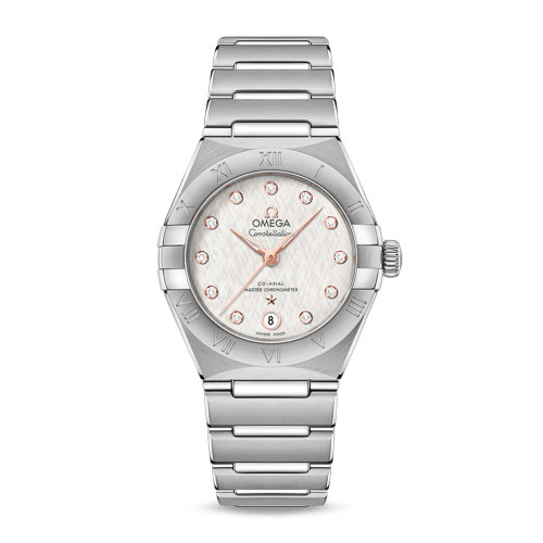 OMEGA/歐米茄 星座系列 精鋼 鉆石刻度 自動(dòng)機(jī)械 女士腕表 131.10.29.20.52.001